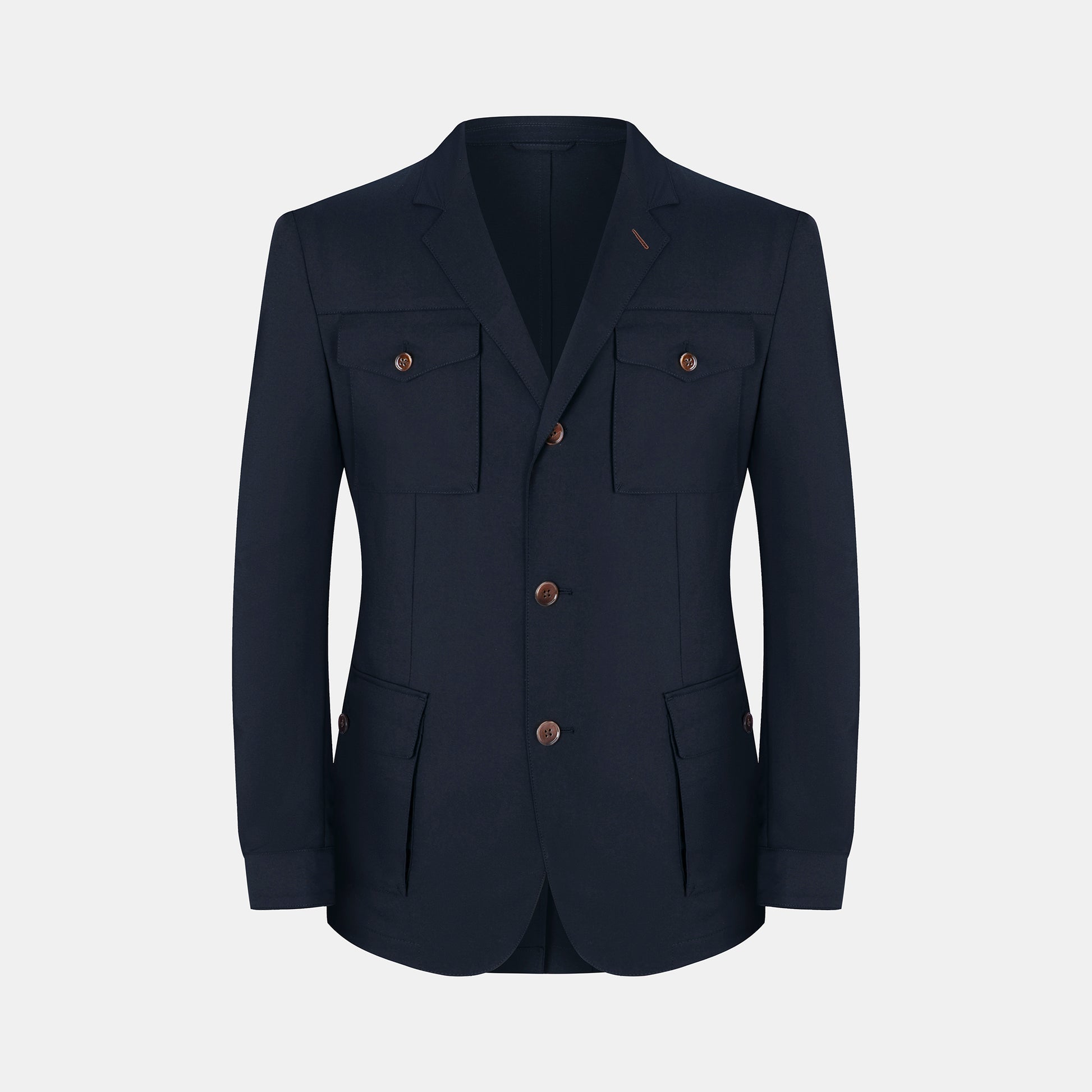 The Safari Blazer - Dark Blue