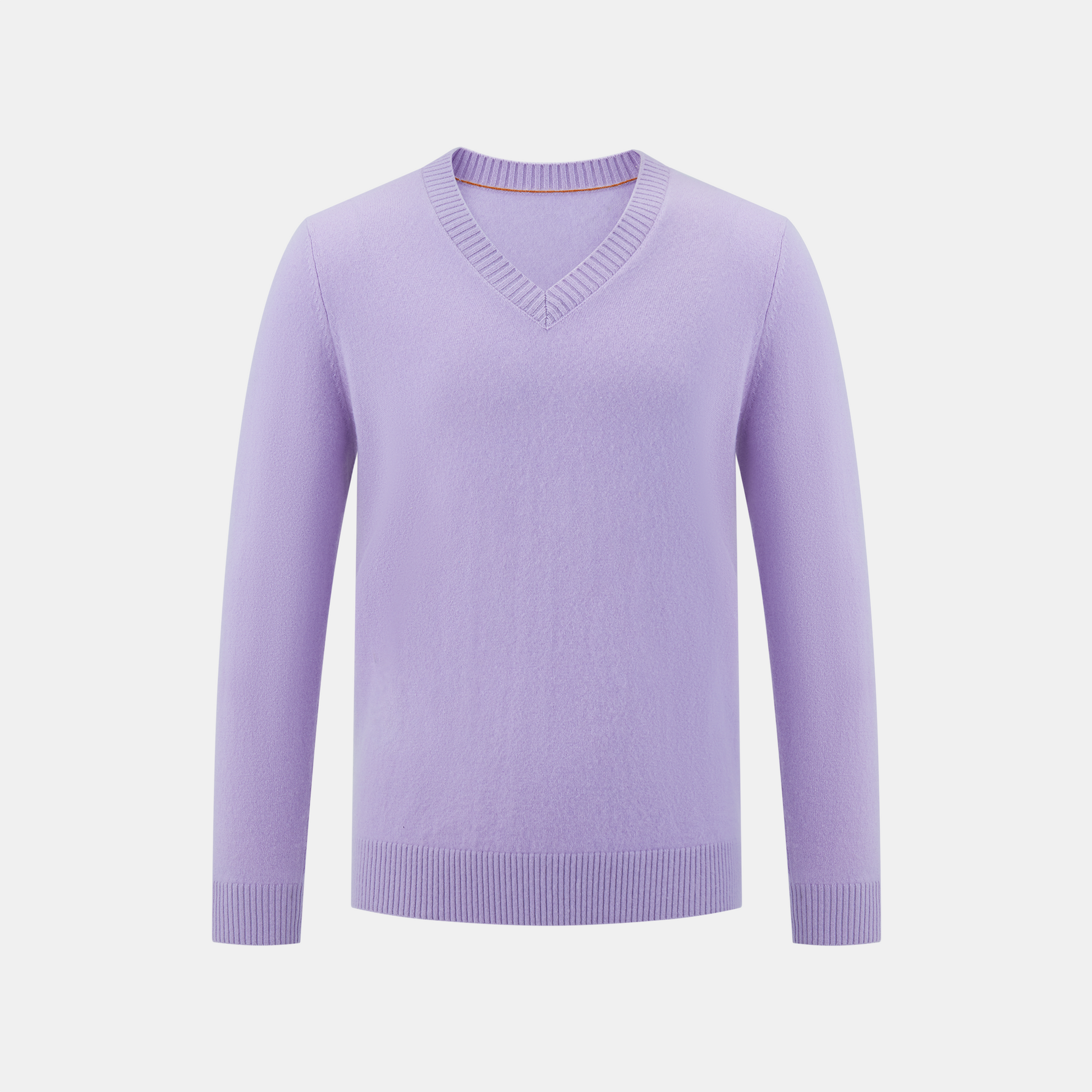 The V Neck Casual Sweater - Light Purple