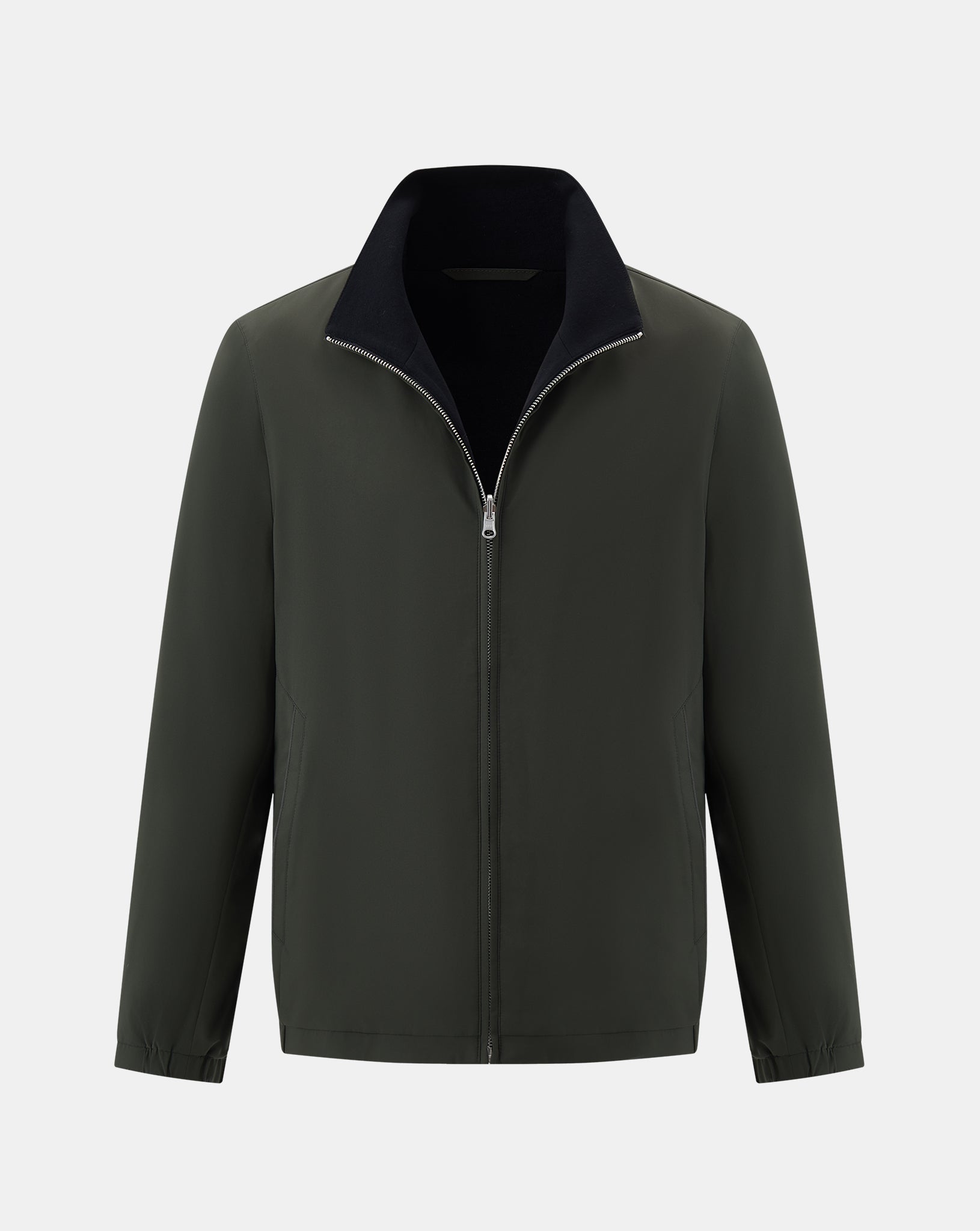 The Winter Double Side Jacket - Green and Black