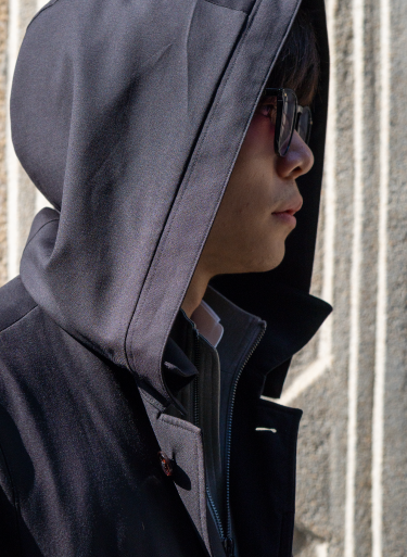 The Luxury Trench - Black Dormeuil Millenial