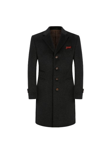 The Notch Coat - Grey Cachemire