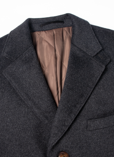 The Notch Coat - Grey Cachemire