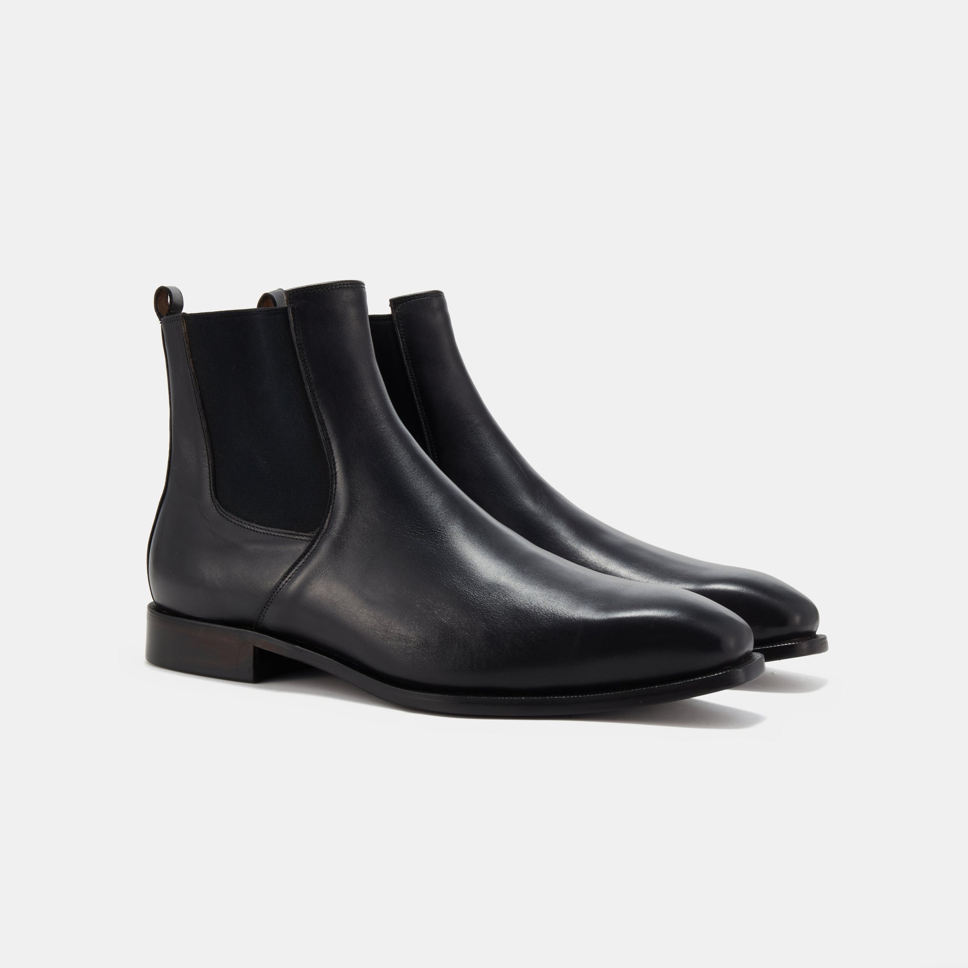 The Boots Pointed with Fur - Black Patina