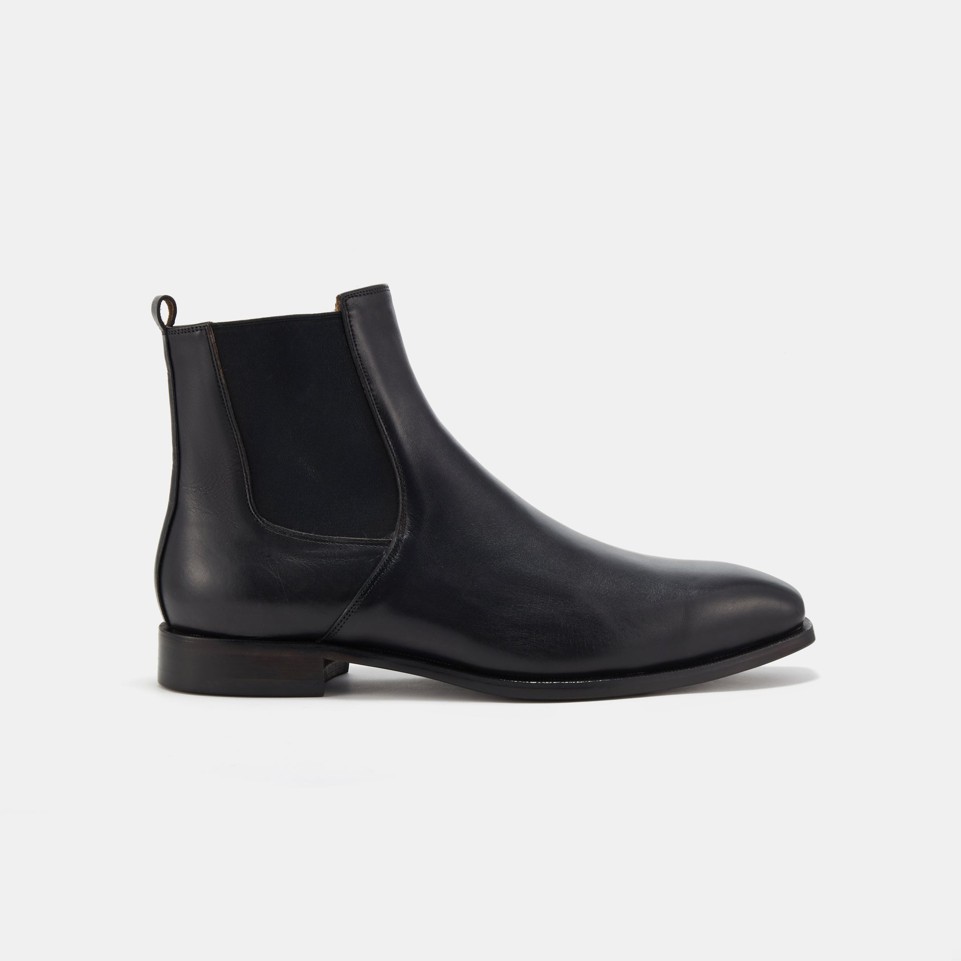 The Boots Pointed with Fur - Black Patina