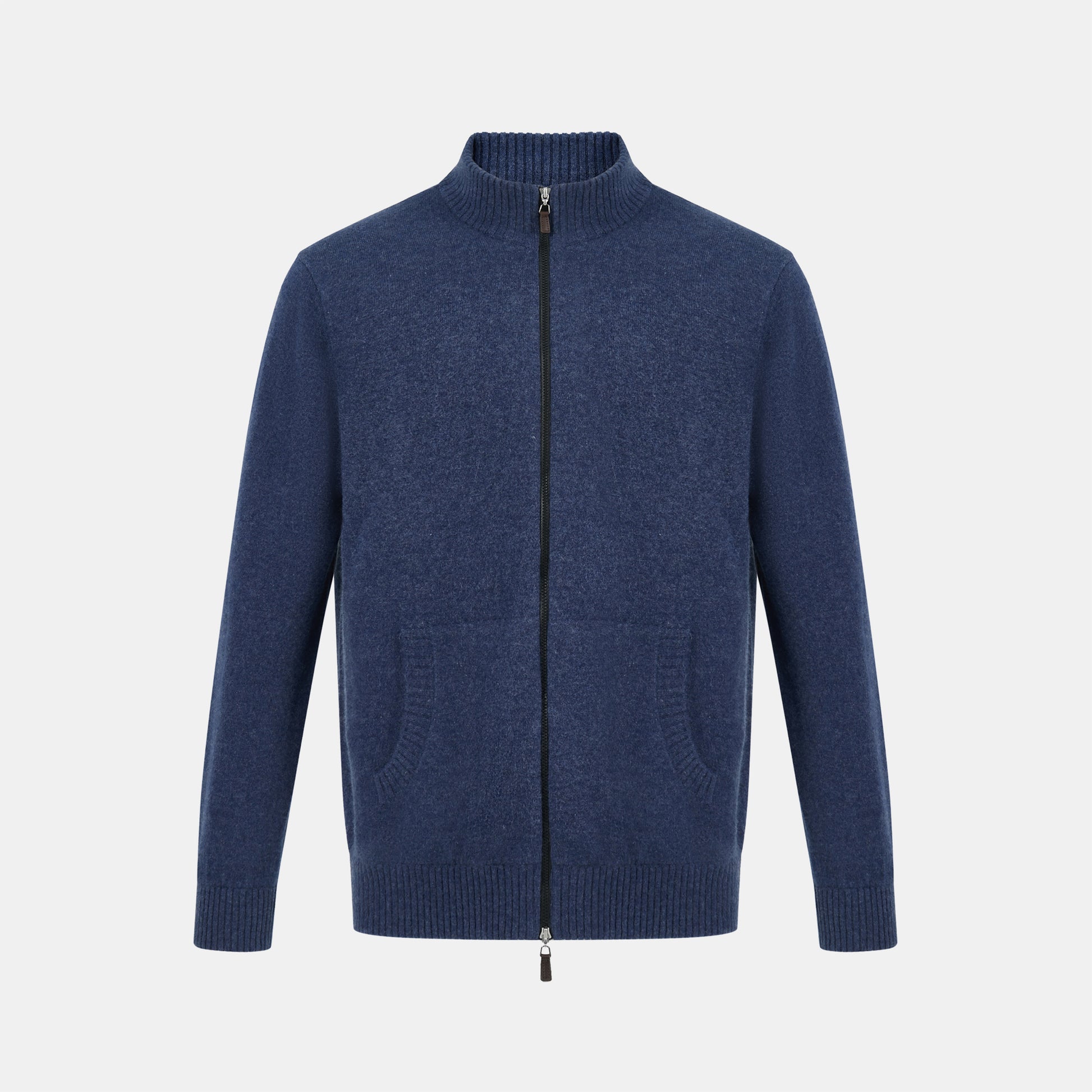 The Pocket Zipper Sweater - Blue