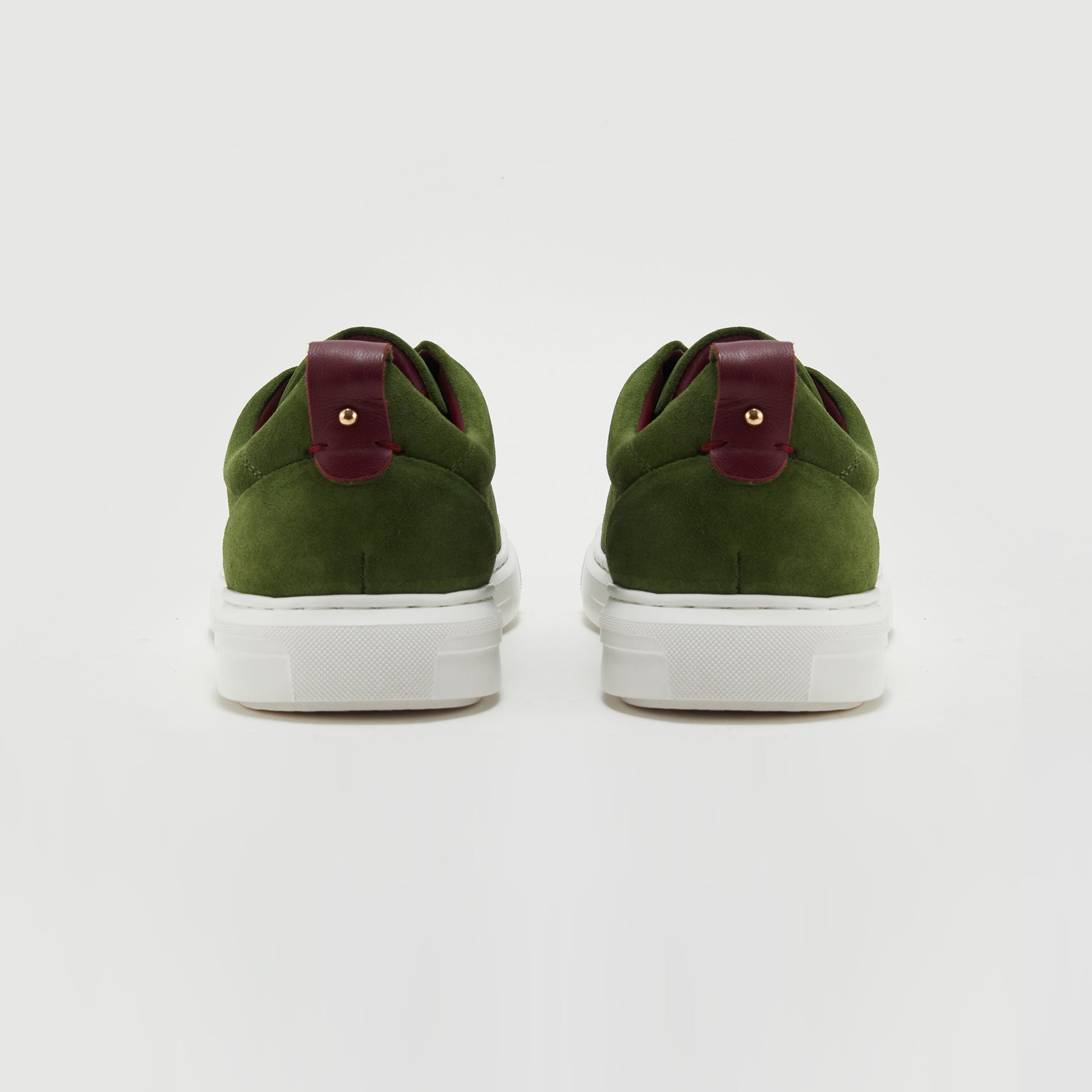 The Sneaker with Straps - Green Suede