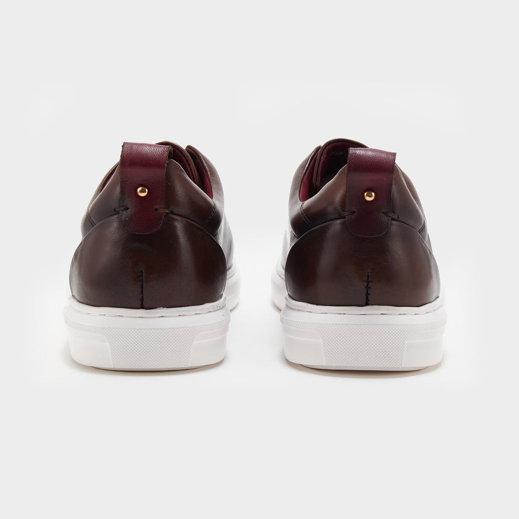 The Sneaker with Straps - Brown with Black Straps