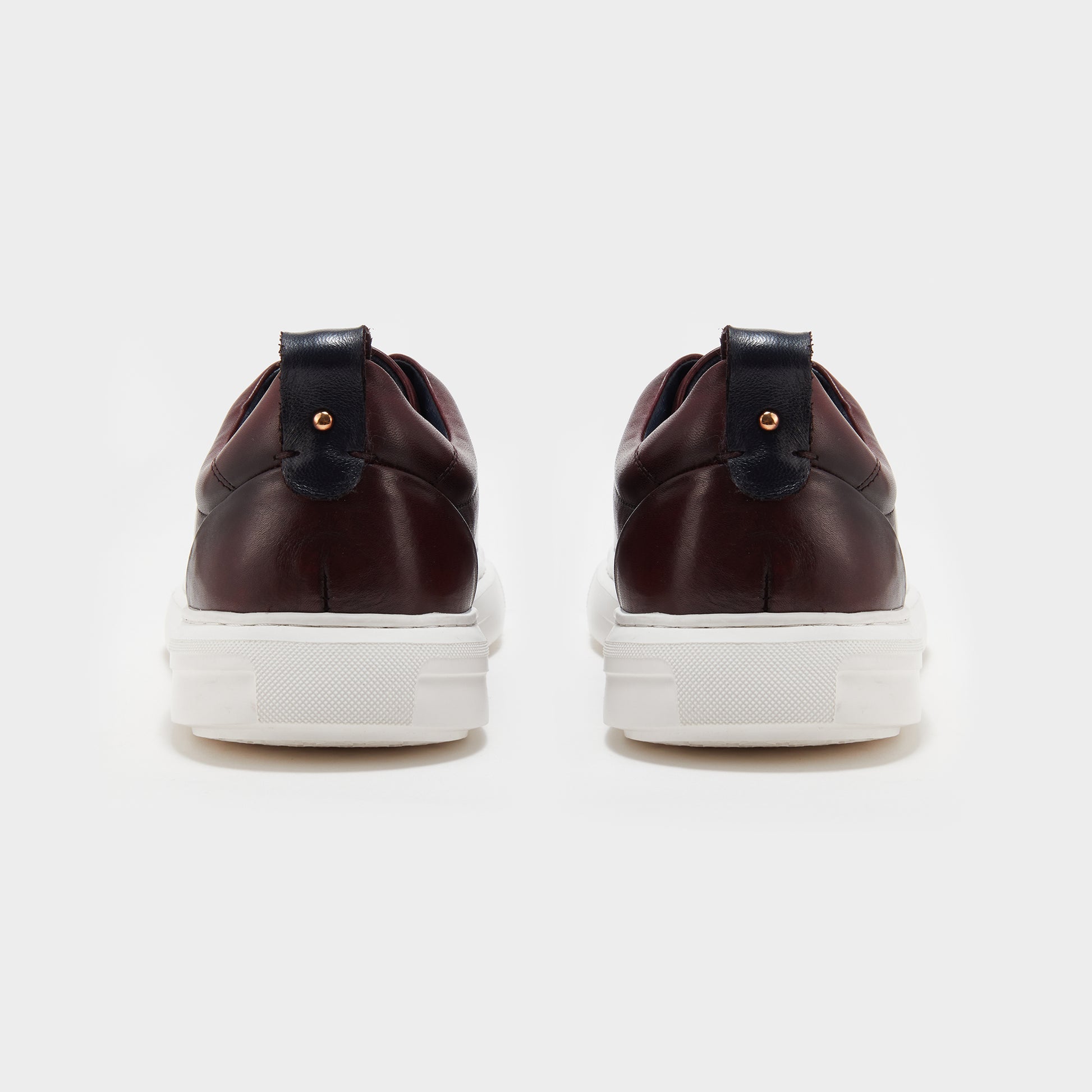 The Sneaker with Straps - Burgundy with Red Straps
