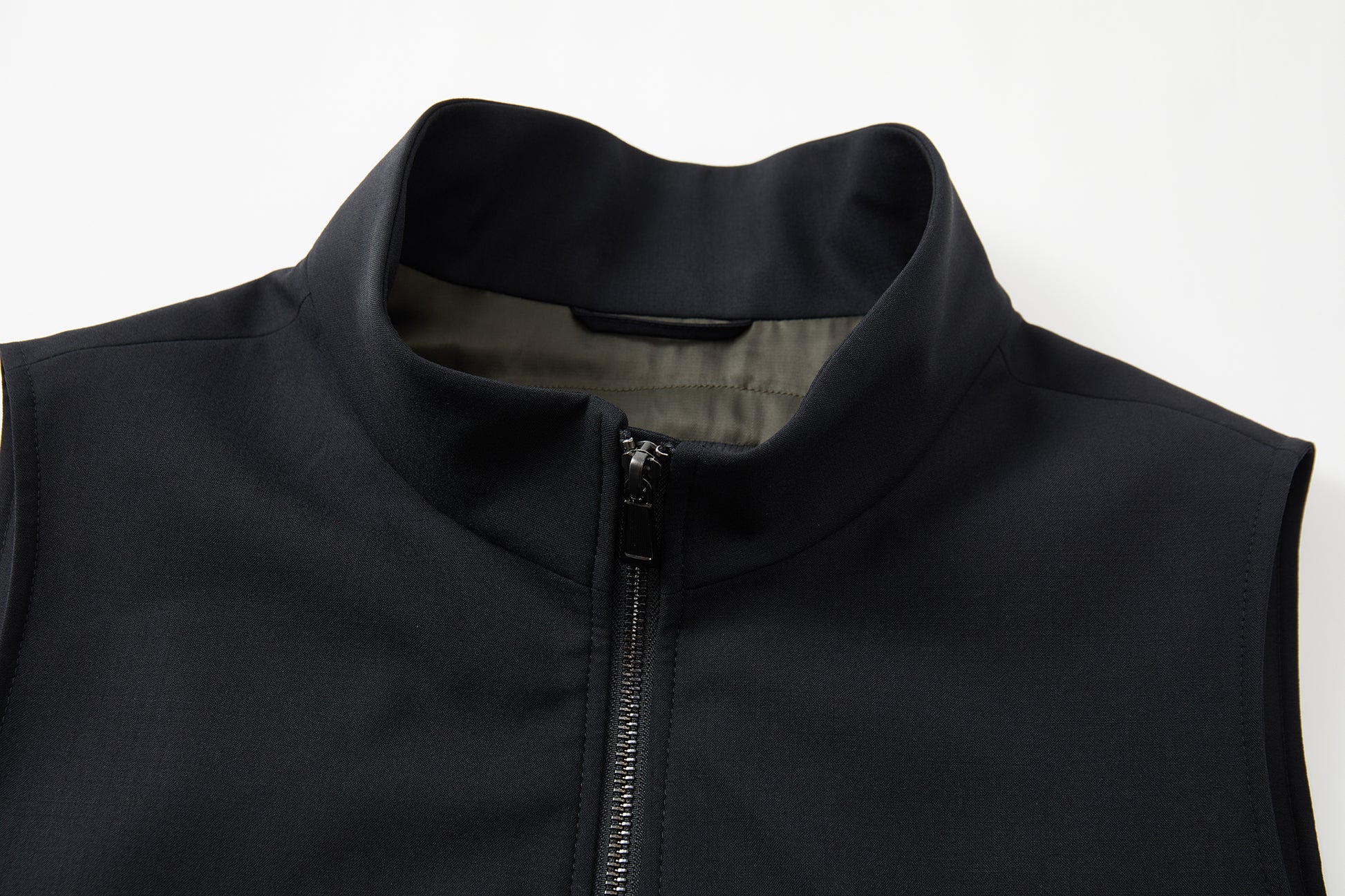 The Winter Vest - Black and Green