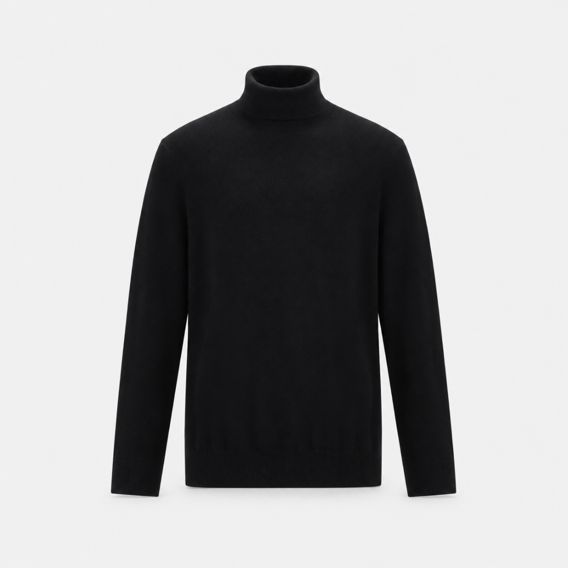 The Cashmere Turtle Neck - Black