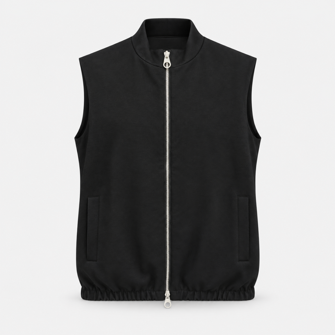 The Double Side Vest - Black