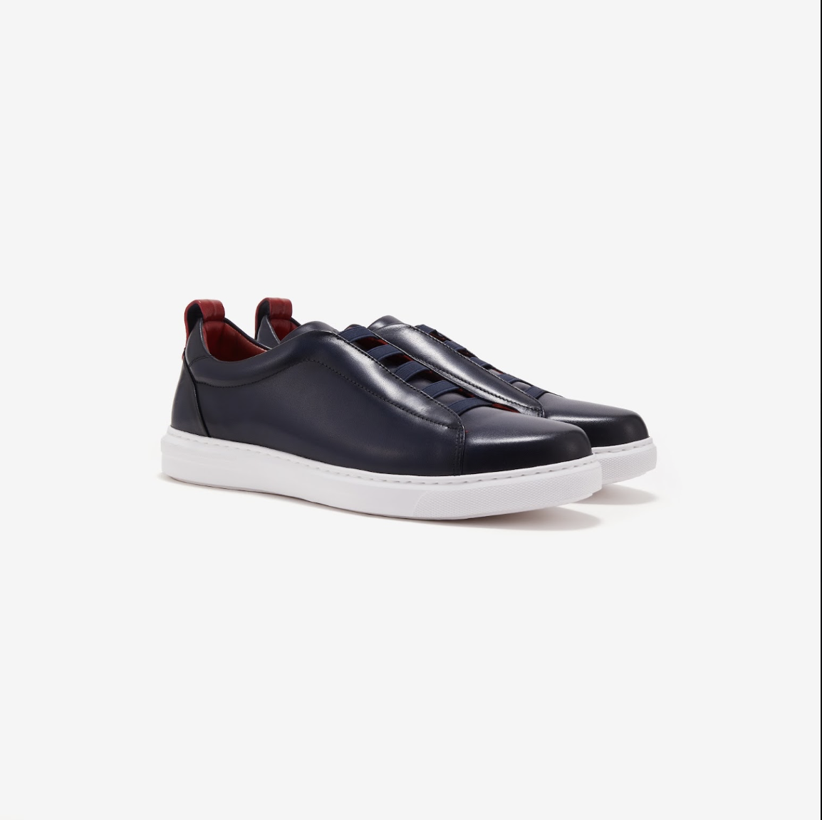 The Sneaker - Blue Leather with Blue Straps