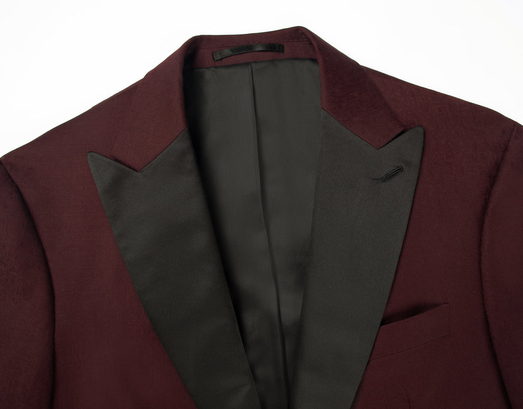 The Single Breasted Peak - Burgundy
