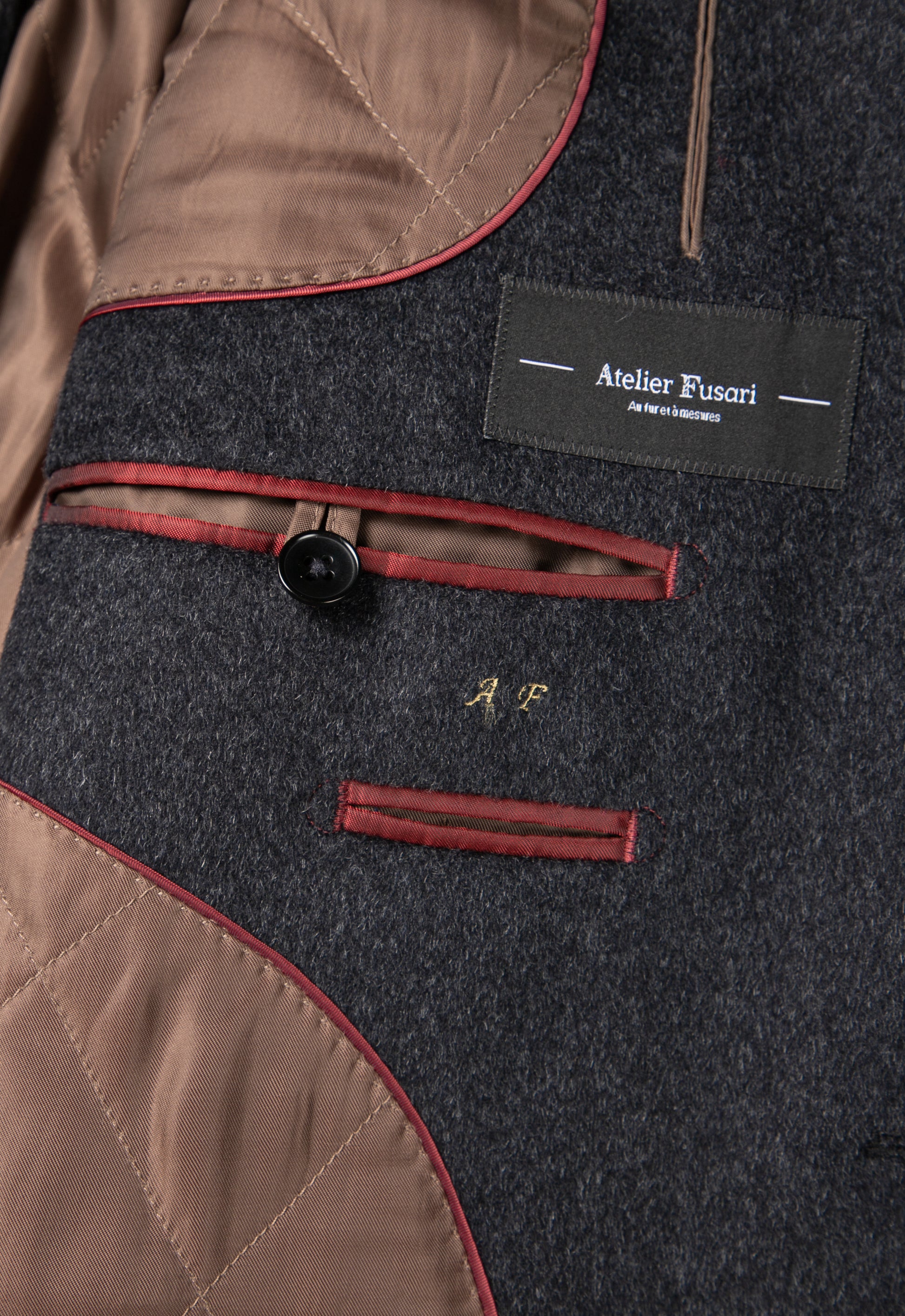 The Notch Coat - Grey Cachemire