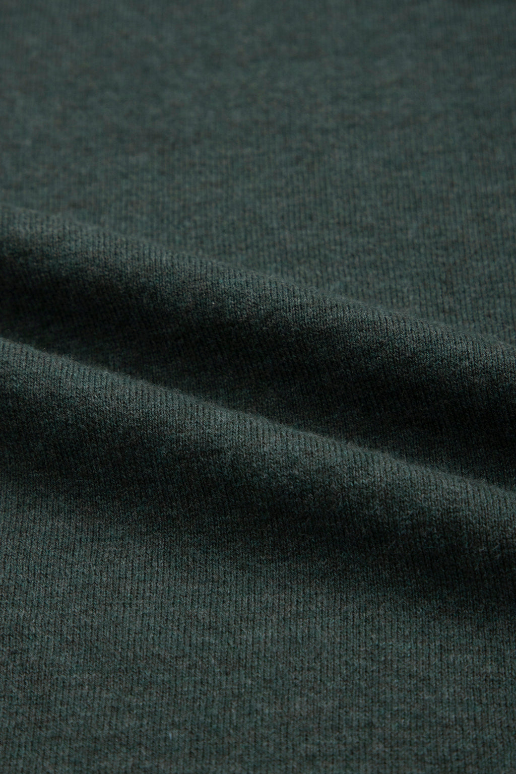 The Zipper Sweater - Dark Green with White Zipper
