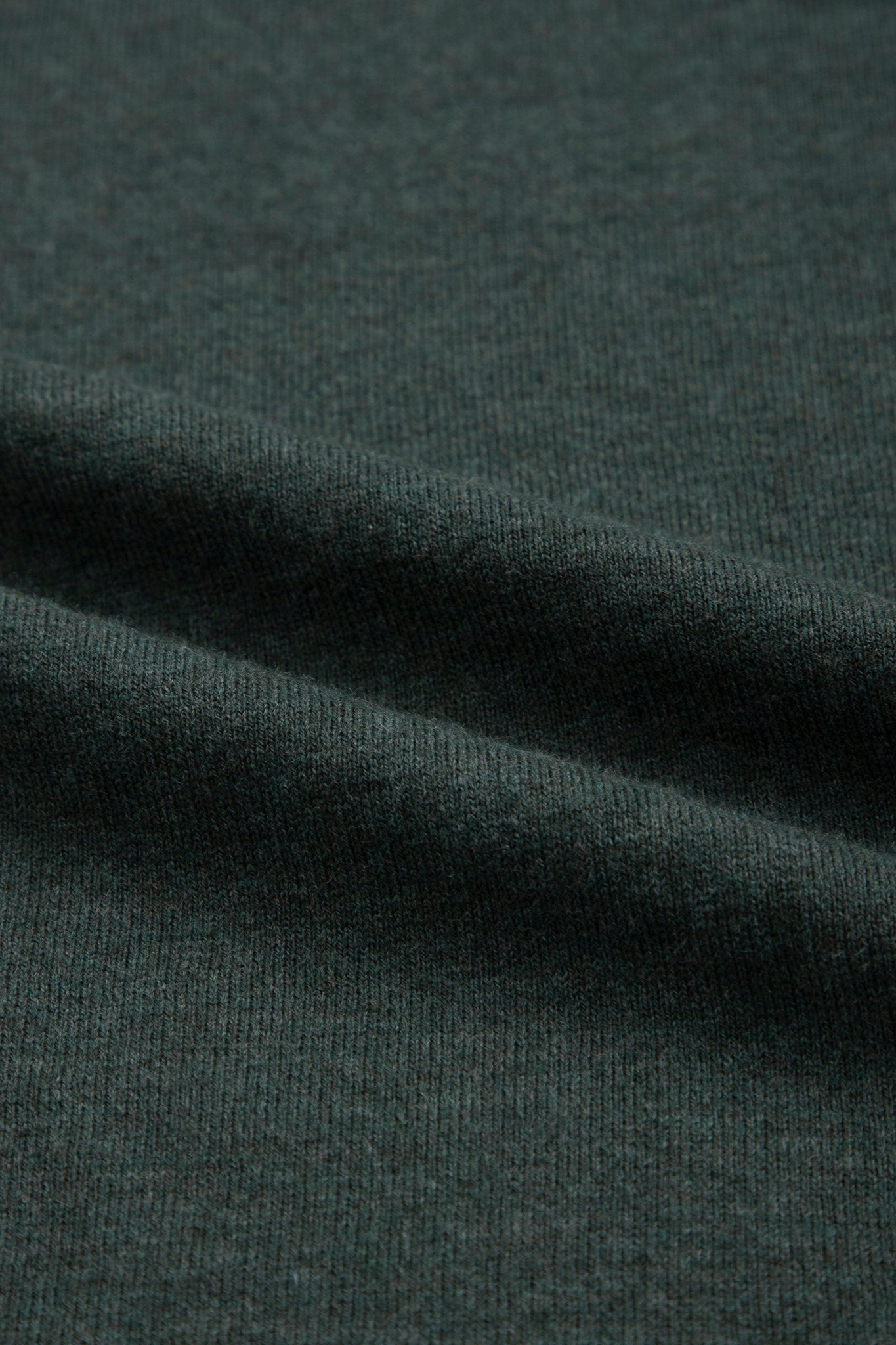 The Zipper Sweater - Dark Green with White Zipper