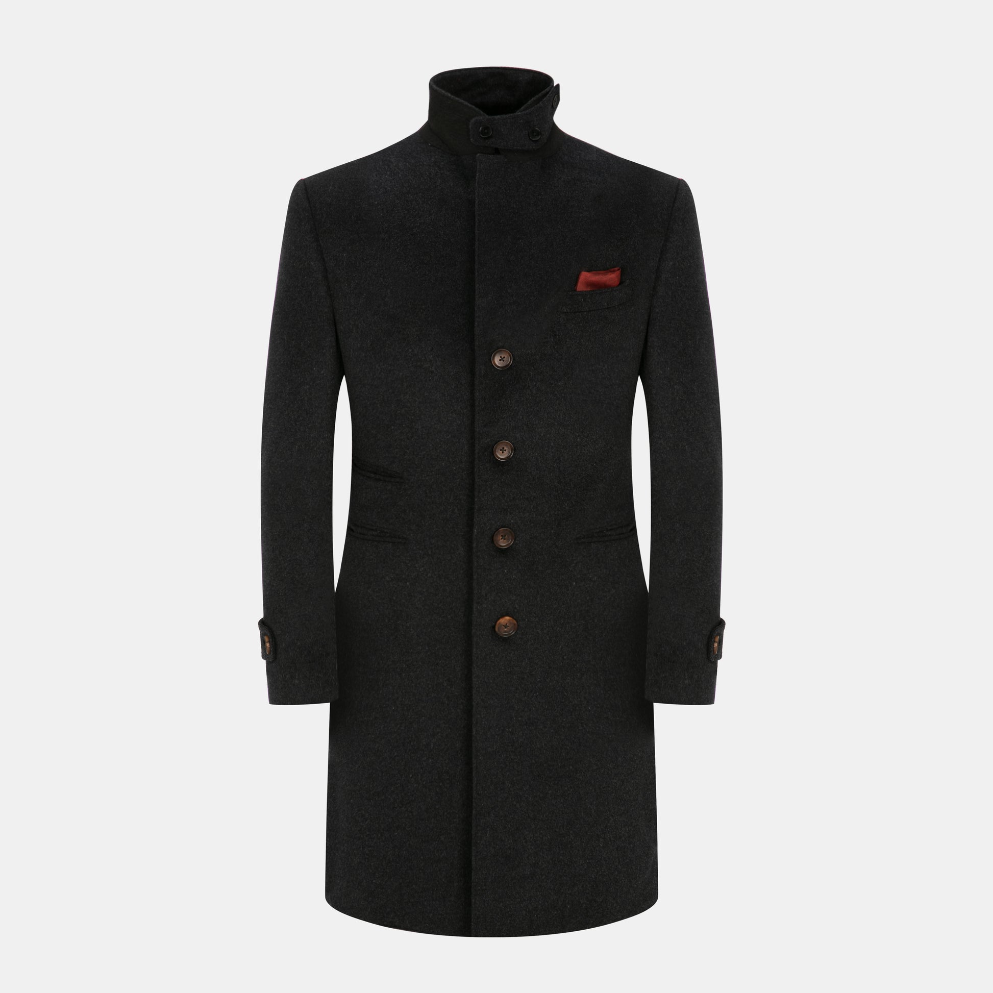 The Notch Coat - Grey Cachemire