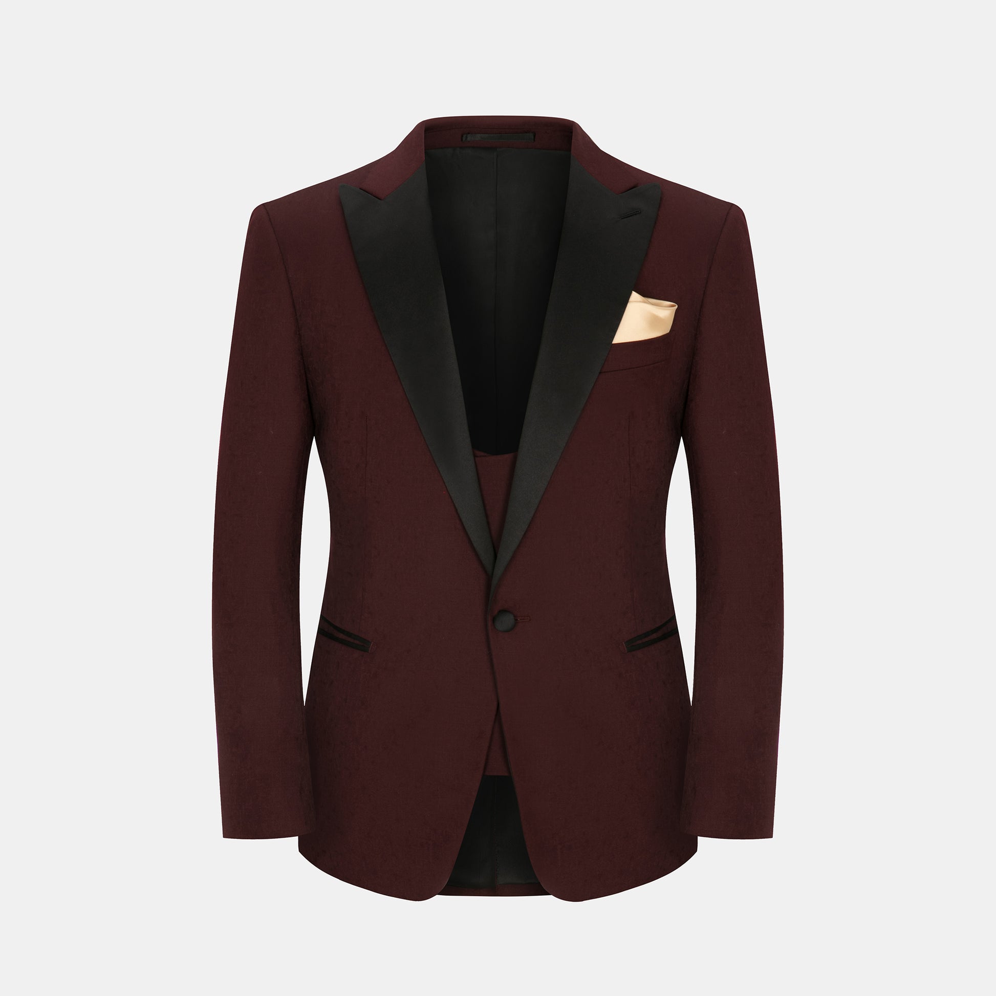 The Single Breasted Peak - Burgundy