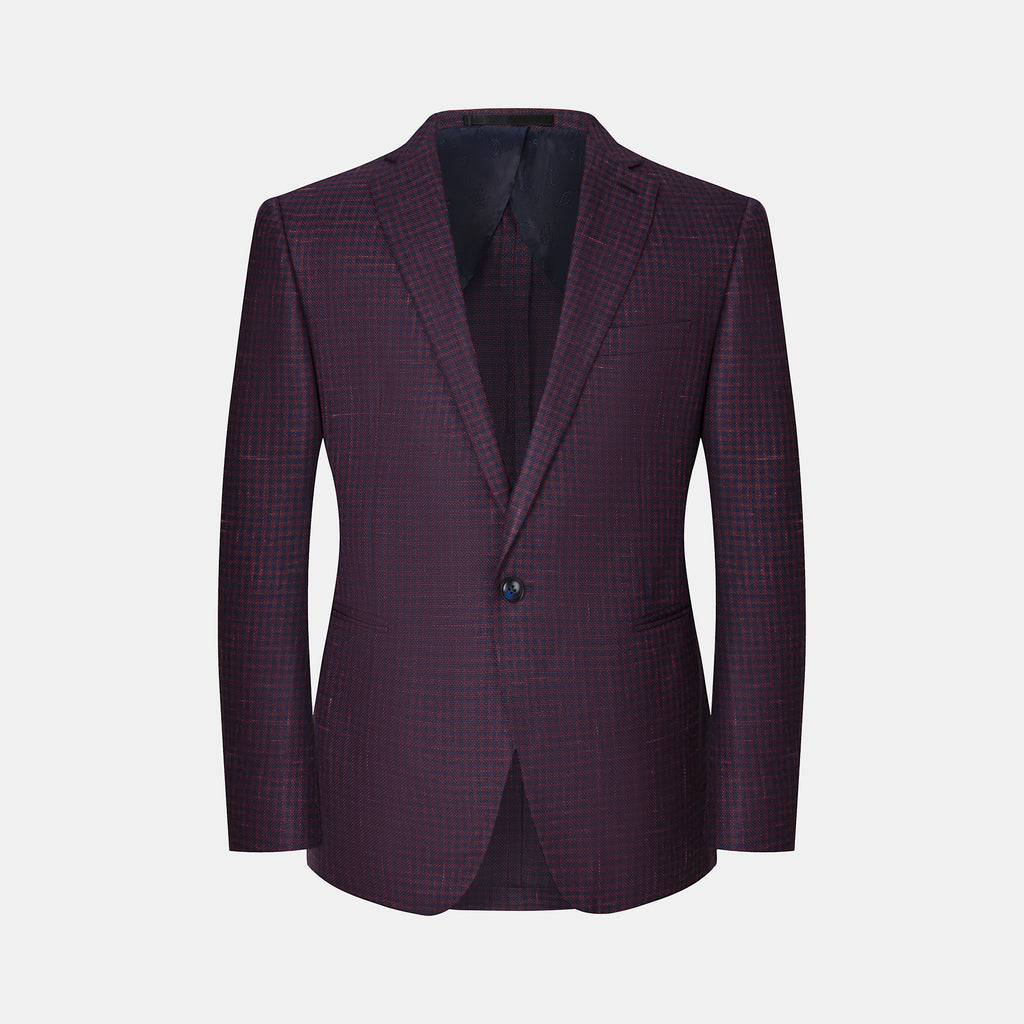 The Notch - Burgundy with Plaids