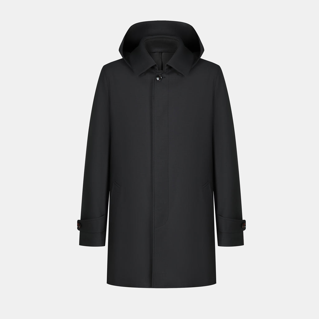 The Luxury Trench - Black Dormeuil Millenial
