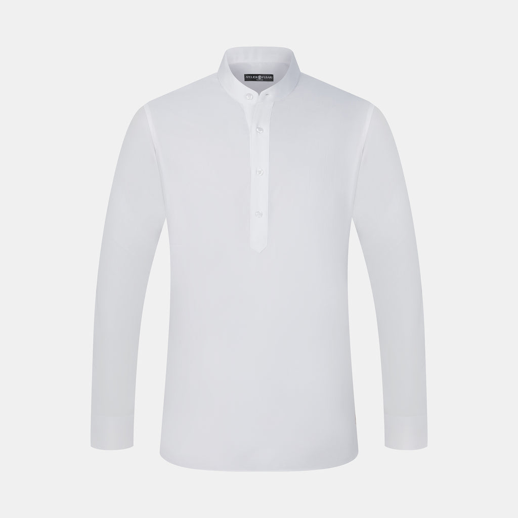 The Mao with Half Closing - White