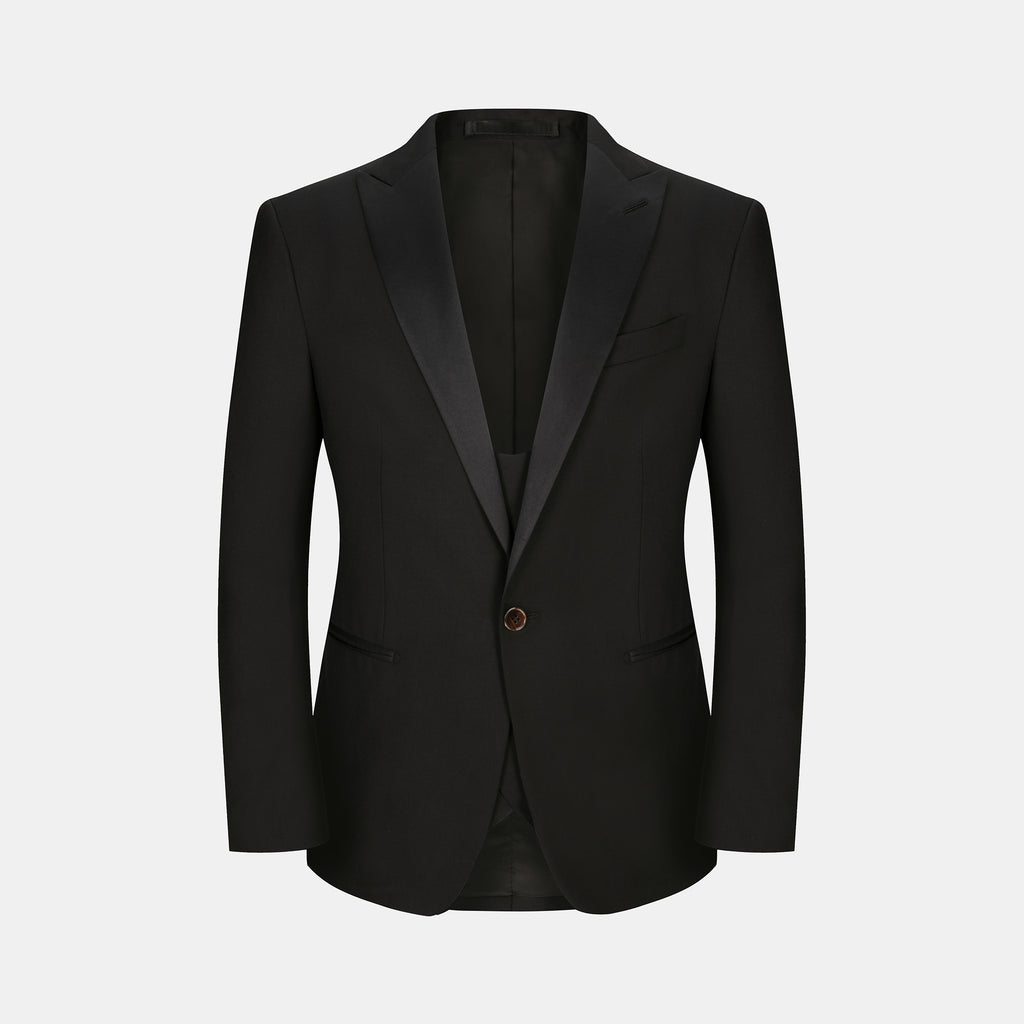 The Single Breasted Peak - Black
