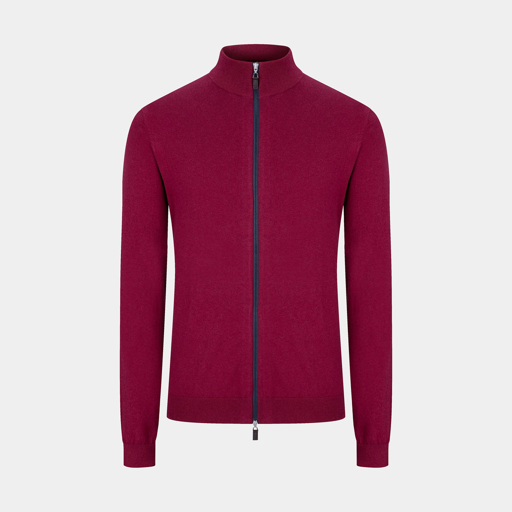 The Zipper Sweater - Burgundy