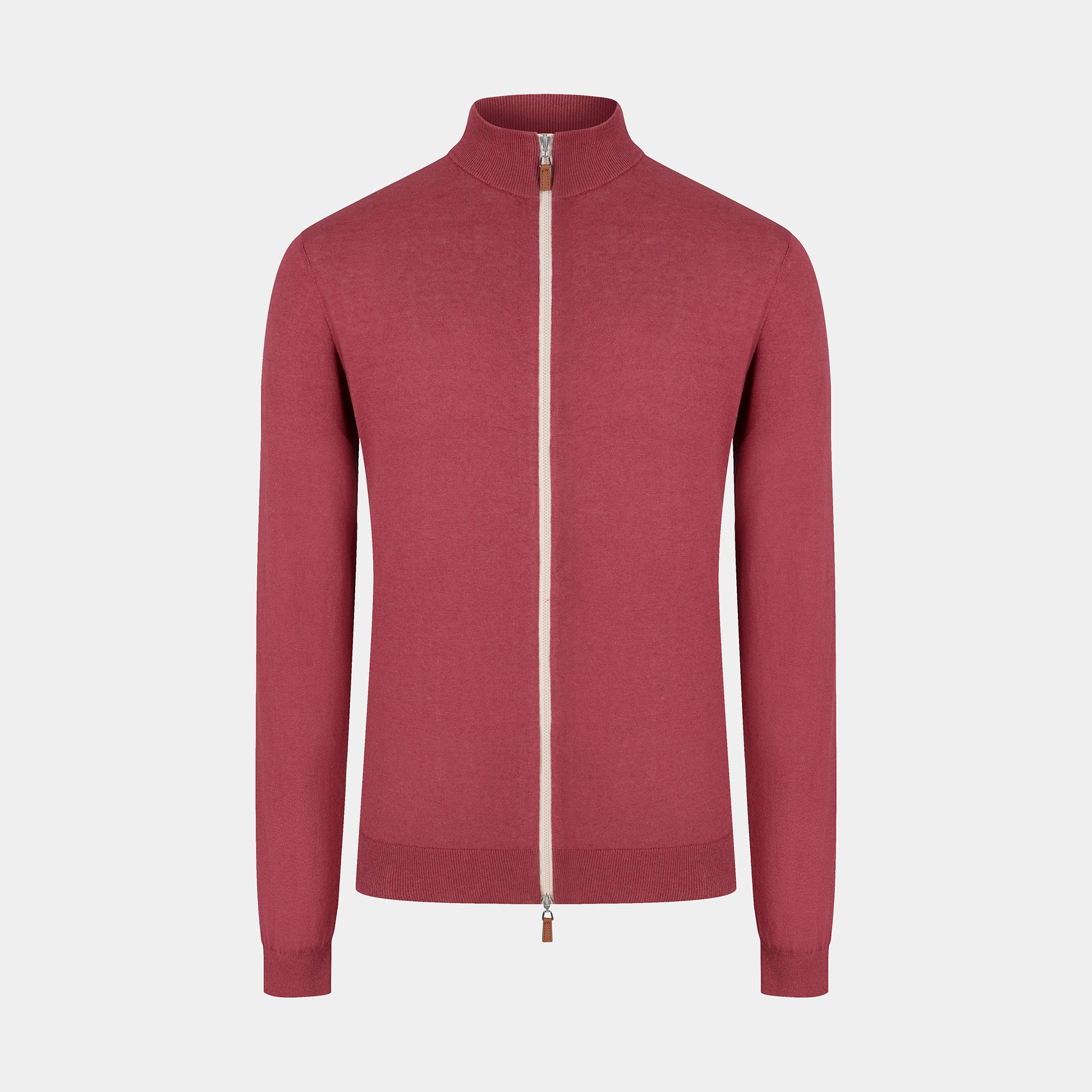 The Zipper Sweater - Red with White Zipper