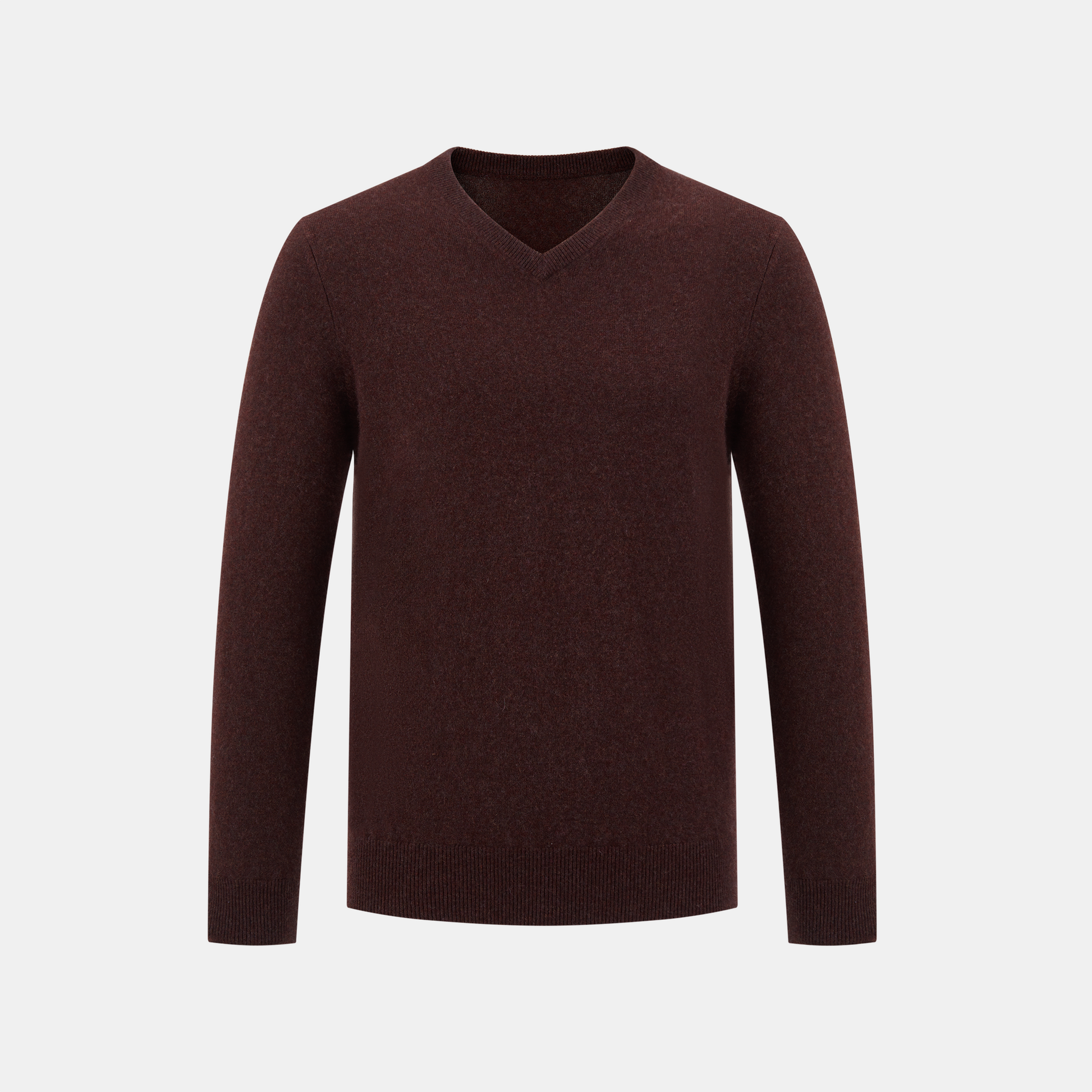 The V neck Sweater - Wine