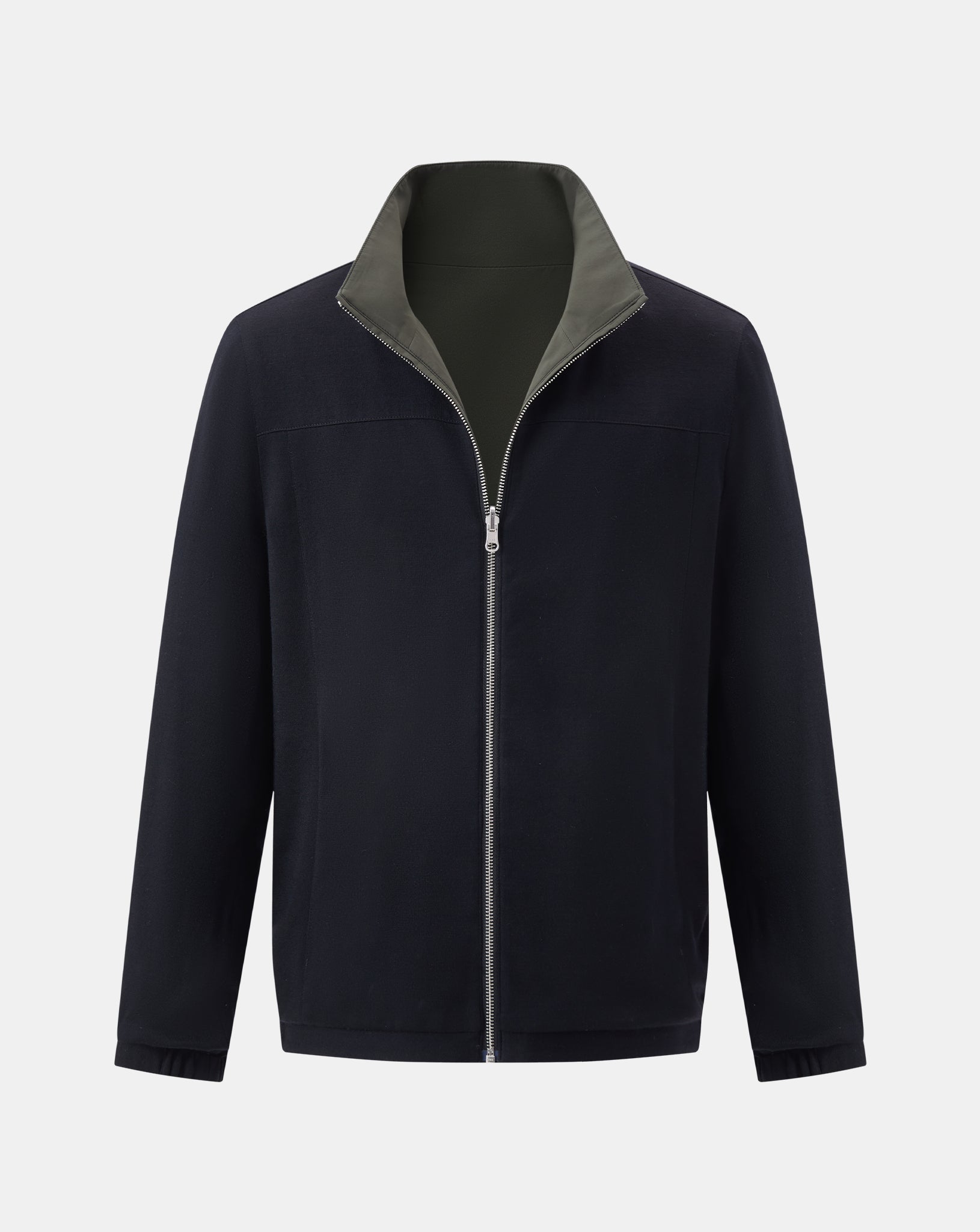 The Winter Double Side Jacket - Green and Black
