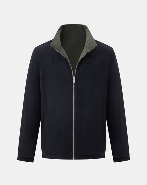 The Winter Double Side Jacket - Green and Black
