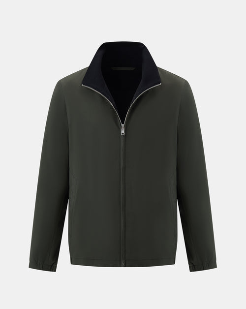 The Winter Double Side Jacket - Green and Black