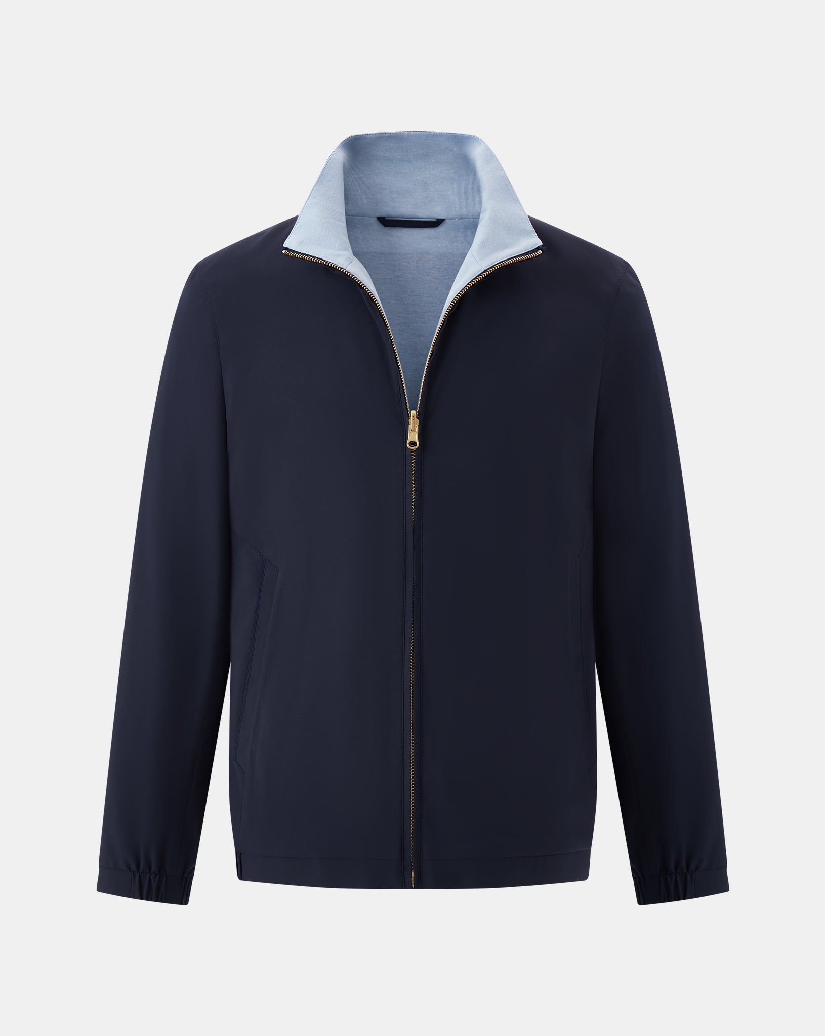 The Winter Double Side Jacket - Navy Blue and Light Blue