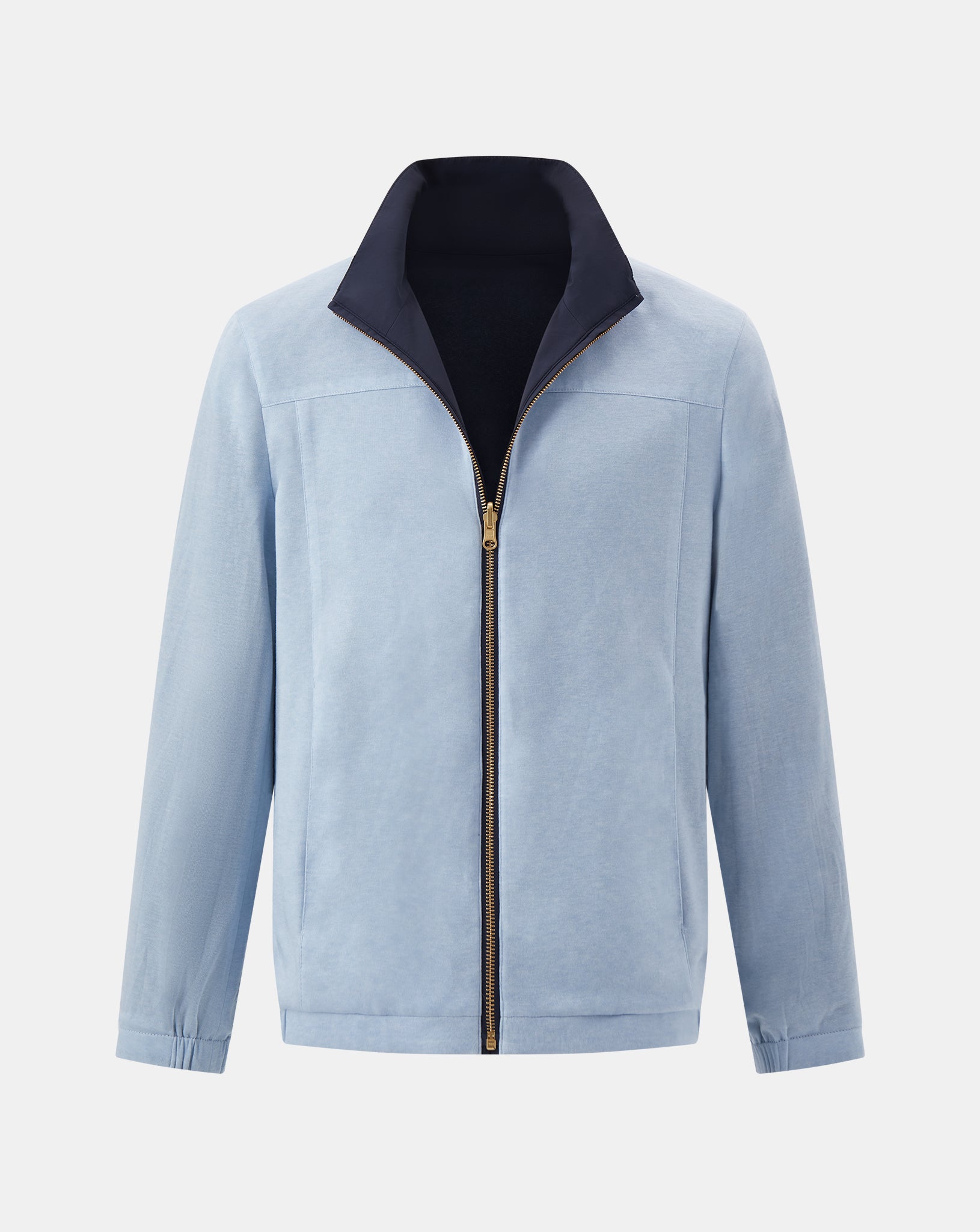 The Winter Double Side Jacket - Navy Blue and Light Blue