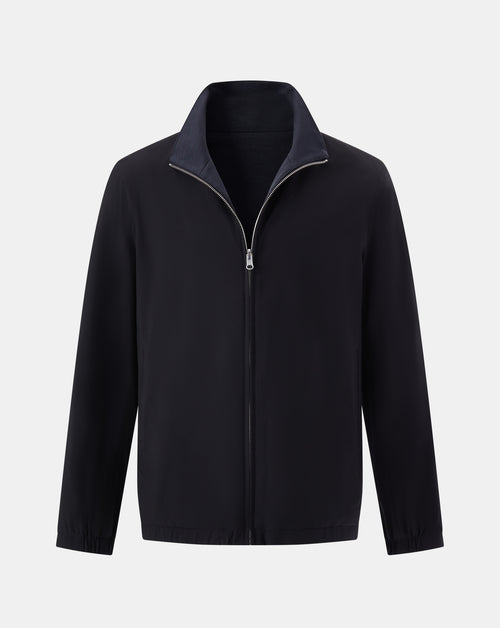 The Winter Double Side Jacket - Black and Navy Blue