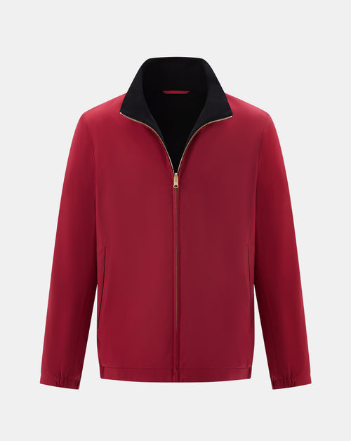 The Winter Double Side Jacket - Red and Black