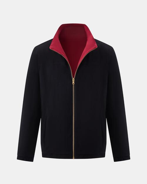 The Winter Double Side Jacket - Red and Black