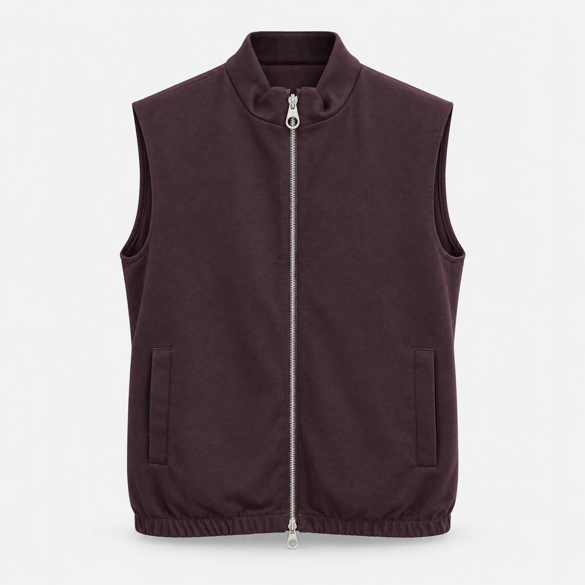 The Double Side Vest - Burgundy