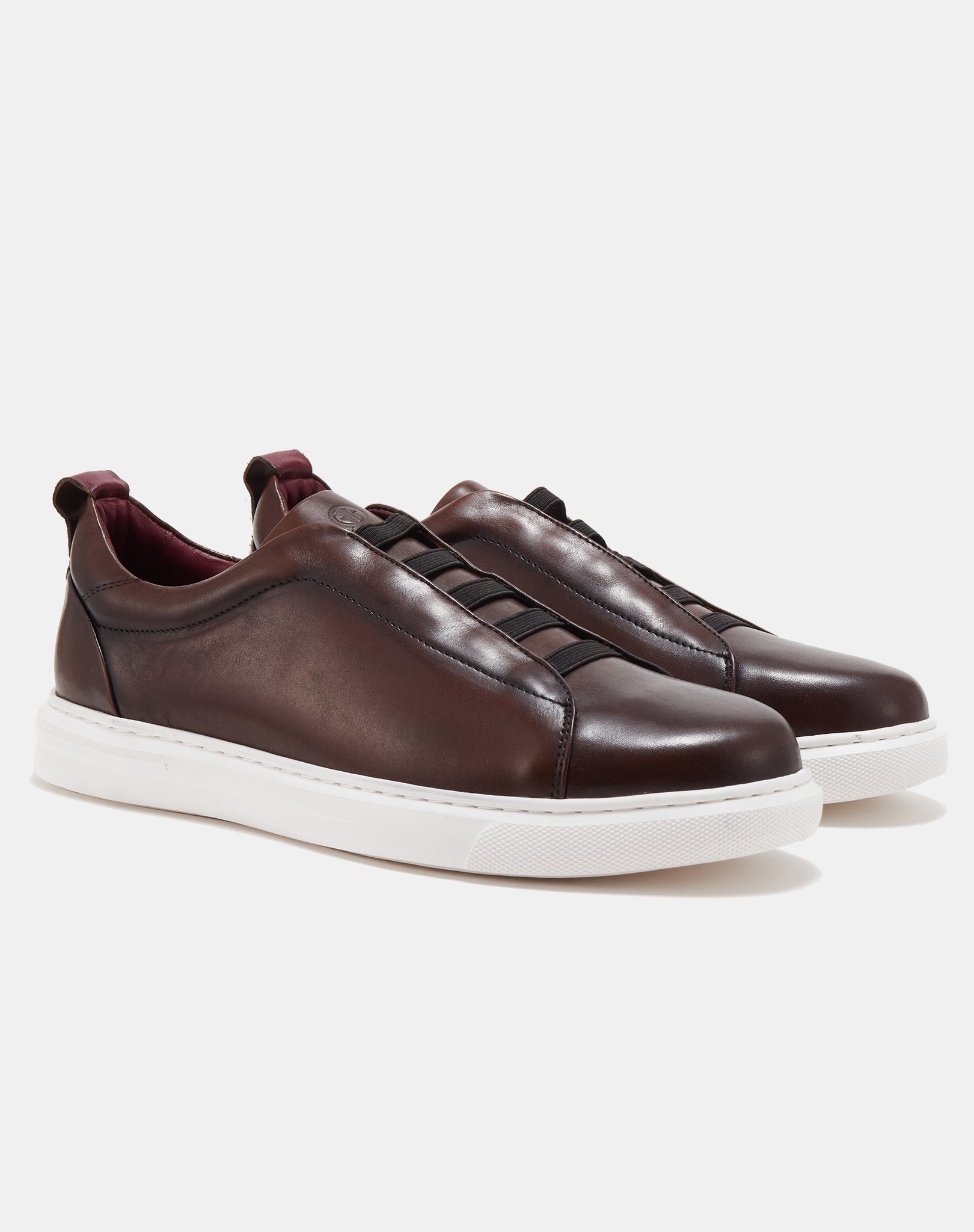 The Sneaker with Straps - Brown with Black Straps