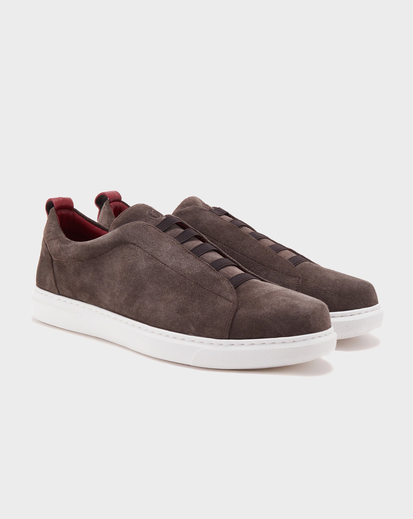 The Sneaker with Straps - Light Brown Suede