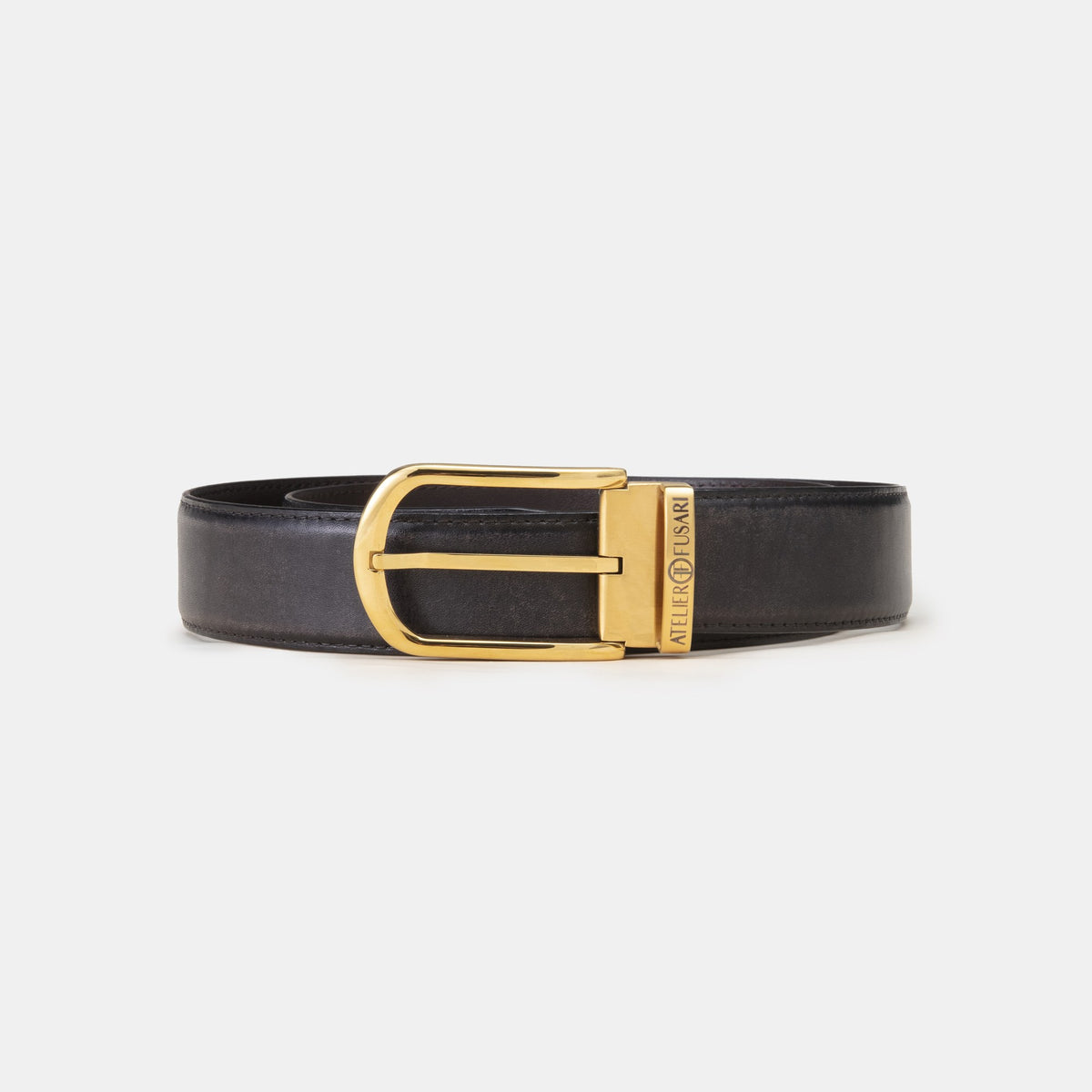 The Belt with Gold Needle - Black
