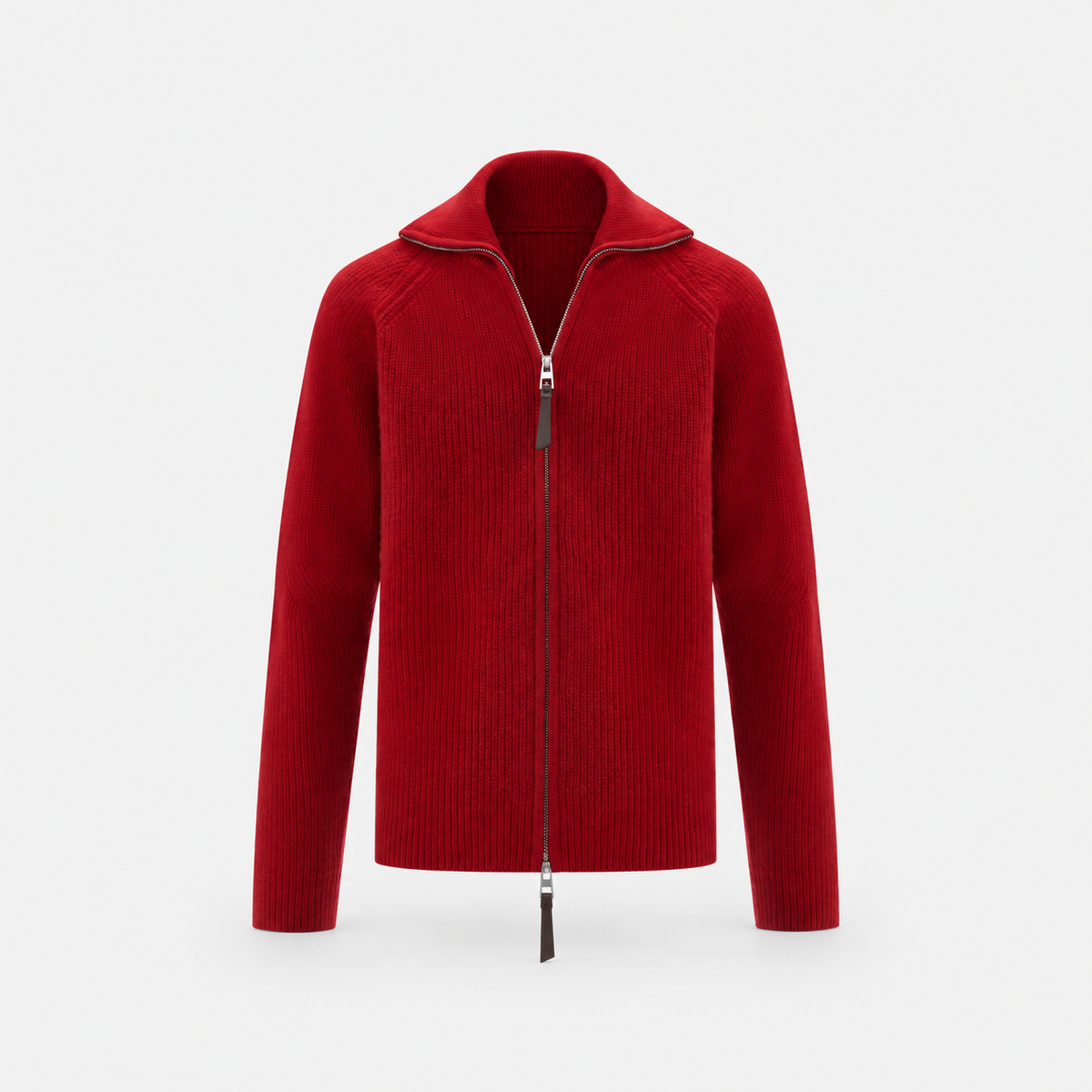 The Zip Sweater - Red